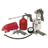 Σετ 4 εργαλεία αέρος με σωλήνα σπιράλ